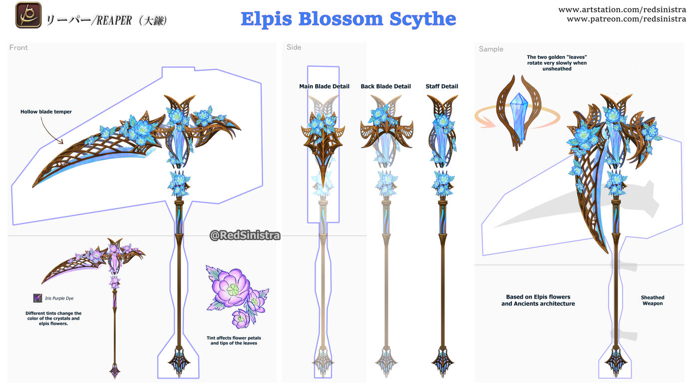 FFXIV - Weapon Contest - Elpis Blossom Scythe